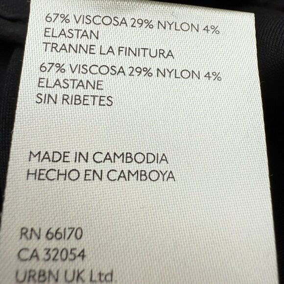 Anthropologie The Colette Cropped Wide-Leg Pants Maeve Rhinestone Pocket Size 24 - Picture 13 of 13